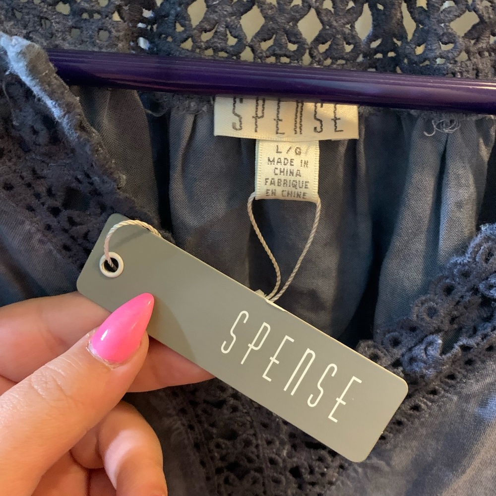 Blue Spense blouse size Large